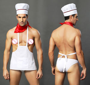 Gioco di ruolo da <span class=keywords><strong>uomo</strong></span> che cucina <span class=keywords><strong>abbigliamento</strong></span> <span class=keywords><strong>Sexy</strong></span> grembiule da <span class=keywords><strong>uomo</strong></span> e biancheria intima due set di biancheria intima da <span class=keywords><strong>uomo</strong></span> Lingerie <span class=keywords><strong>Sexy</strong></span> - Product Image 1