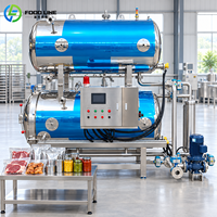 Autoclave de stérilisation horizontal en acier inoxydable pour sauces, boissons, viandes, fruits de mer et aliments en conserve