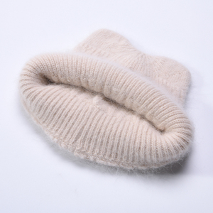 Jxwatcher Bonnet d'hiver tricoté épais personnalisé pour femme, couleur unie, confortable, avec revers, style bonnet doux, couvre-oreilles, pour le <span class=keywords><strong>ski</strong></span> en extérieur, vente en gros - Product Image 3