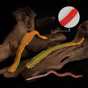 WEI 15 pz/borse 20 pz/borsa esca morbida di alta qualità Luer bionico resistente al morso con lombrico pesce e sale Texas - Product Image 2