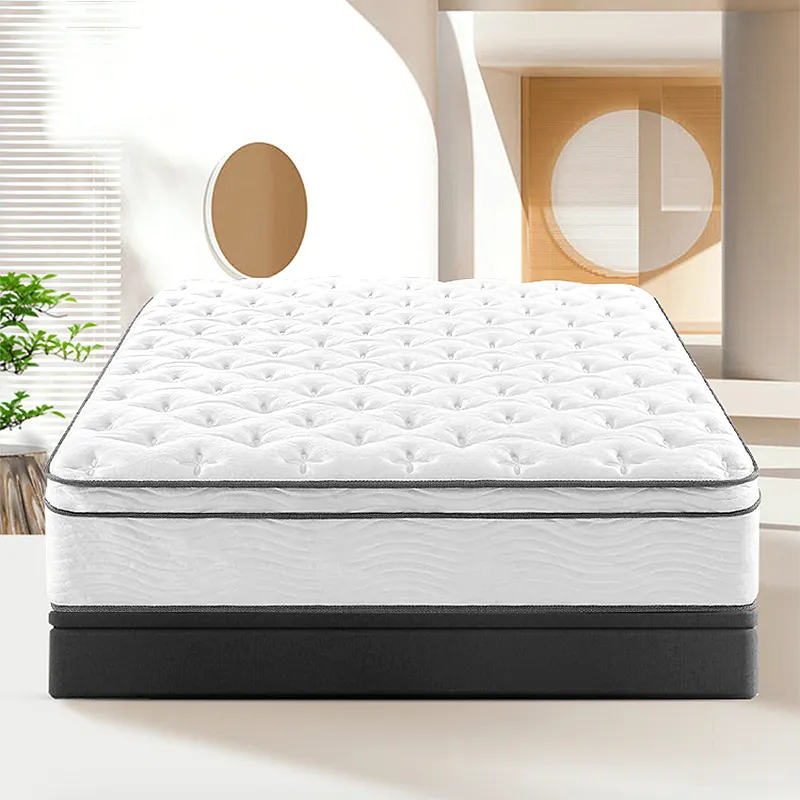 Dubbel Bed Kingsize Gel Natuurlijke Latex Traagschuim Matras Oprolbare Pocket Lente Latex Matras