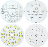 Circuit imprimé LED en aluminium personnalisé, assemblage de carte de circuit imprimé PCBA, base FR4, cuivre 1oz, épaisseur 1,6 mm, tailles optionnelles - Solution complète