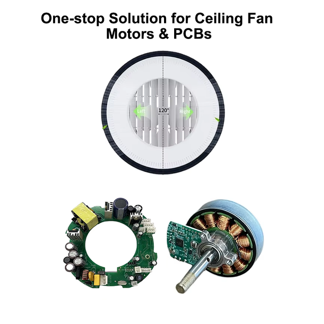 Brushless Motor and Driver for Ventilation Fan Ceiling Fan Enclosed Ceiling Fan High Speed Motor and PCB