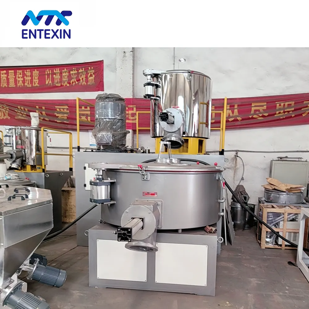 Horizontal High Speed Mixer for Mixing Drying and Coloring Completely automatic compound mixing system