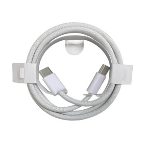 Câble de charge USB-C vers USB-C 60W, câble de charge rapide tressé en nylon de type C pour iPad Pro Air5 Mac Book Air et autres appareils USB-C - Product Image 1