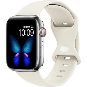 Correa de silicona alta mariposa 8 hebilla para Apple SE 6 7 8iWatch fábrica venta al por mayor sitio web oficial Material de goma duradero - Product Image 2