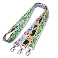 Personnalisé Nylon Polyester Personnalisé Laynards Imprimer Porte-clés Sangle de cou Médaille Sublimé Porte-cartes Lanière avec logo Personnalisé