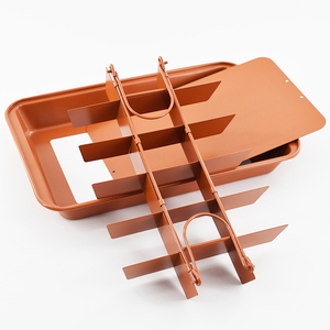 Moule à <span class=keywords><strong>gâteau</strong></span> rectangulaire antiadhésif avec fond amovible, séparateurs robustes, moule à pâtisserie, plats et moules à pâtisserie - Product Image 3