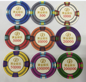 Chip del casinò di fiches da <span class=keywords><strong>Poker</strong></span> in ceramica professionale DG Ruiten 10g - Product Image 2