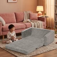 Extra Breites Konvertierbares 2-in-1 Kinder-Klappsofa Multifunktionales Sofa für Schlafzimmer und Spielzimmer