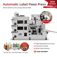 Presse d'impression flexographique 3 couleurs avec système de séchage UV pour étiquettes autocollantes en rouleau