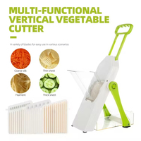Multifunctionele Professionele Keuken Fruit Aardappel Verticale Chopper Handleiding Groentesnijder Mandoline Groentesnijder