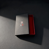 Logo personalizzato di lusso nero rigido rimovibile coperchio e scatola regalo in cartone a base