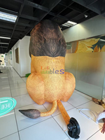 León Inflable Gigante Realista para Decoración de Eventos al Aire Libre, Animal Inflable para Parques Temáticos