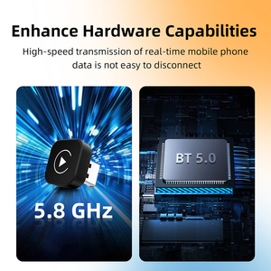 Rhythm Upgraded 2 in 1 Mini USB Design Car Play Adapter <b>Universal</b> Smart Usb Carplay Car Box Wireless Adapter - Product Image 5