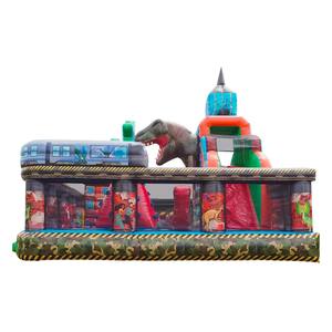 Big Inflatable Jurassic Invasion <span class=keywords><strong>Multijugador</strong></span>, Jurassic Park Bouncers-Castillos inflables temáticos de dinosaurios con PISCINA DE BOLAS - Product Image 3