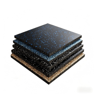 Tapetes de Gimnasio Absorbentes de Impactos, Reductores de Ruido, Antideslizantes, para Entrenamiento en Casa, Levantamiento de Pesas, Yoga, Fitness, Impermeables y Duraderos - Product Image 1