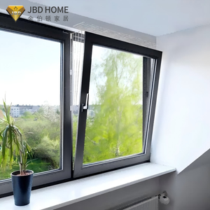 Fenêtre à ouverture intérieure style loft industriel - Cadre en métal noir avec verre trempé pour entrepôt et conversion de loft - Product Image 1