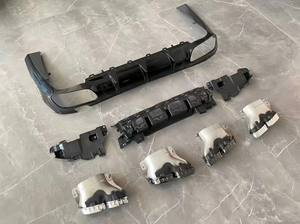 2019-2022 pour Mercedes Benz CLS classe diffuseur de lèvre arrière avec embouts d'échappement nouvelle condition pare-chocs mise à niveau vers CLS63 <span class=keywords><strong>AMG</strong></span> - Product Image 3