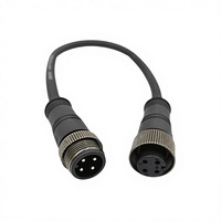 Connecteur étanche M16B 4 broches en PA66 en stock pour l'amélioration de l'éclairage LED extérieur – Joint mâle-femelle étanche
