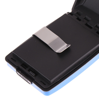 Dompet Penyimpan dan Penarikan RFID Aman, Dompet Penyimpan Kartu Kredit, Tas Logam Vintage Aluminium untuk Pria dan Wanita