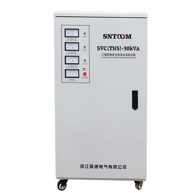 Automatic Voltage Regulator (AVR) Three AC TNS Model 30kVA for Home Industrial Use Protect Appliances Voltage Fluctuations Safe