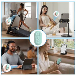 Draadloze afstandsbediening met lange reikwijdte (10m) voor TikTok, automatische pagina-omslager, camera-afstandsbediening, selfie voor mobiele telefoon, tablet en livestreaming - Product Image 5