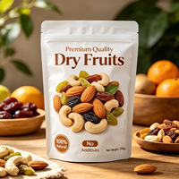 Sachet Doypack Personnalisé Transparent avec Fenêtre, Refermable à Fermeture Éclair, pour Popcorn, Snacks, Noix, Biscuits, Emballage de Présentation au Détail