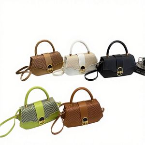 Mini sacs à bandoulière en tweed avec chaîne dorée détachable, petit sac à main de luxe Vintage pour femmes, pour fête, mariage, usage quotidien - Product Image 6
