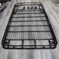 Panier de toit pour Toyota 4Runner, en acier tubulaire avec filet et déflecteur de vent, design agressif en forme de corne de taureau pour l'aventure tout-terrain