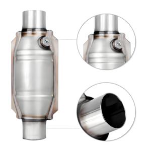 符合 EPA 标准的 <span class=keywords><strong>2</strong></span>.5 英寸通用催化转换器，带 O2 传感器端口，高流量 400 电池单元，不锈钢材质，性能卓越，适合 53005 - Product Image 2