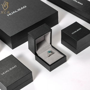 Factory Wholesale Luxury Jewelry <strong>Boxes</strong> <strong>Cheap</strong> Ring Box Black Jewellery Packaging <strong>Boxes</strong> for Small Business - Product Image 2