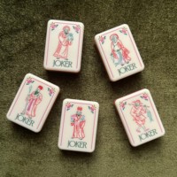 Tuiles de Mahjong Américaines en Acrylique Gravées Personnalisées de Luxe AvaAcrylic Factory, Figurines Rose Clair pour Soirée de Jeu en Famille, Cadeau