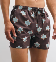 Shorts de bain pour hommes à imprimé cactus nordique