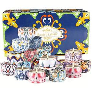 Kits de fabrication de bougies brillantes avec couvercle blanc, emballage haut de gamme, mélange d'arômes personnalisé, programme d'évaluation et de présentation pour la vente au détail, version Deluxe - Product Image 1