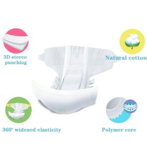 Couches jetables pour bébé personnalisables et ajustables, avec feuille arrière non tissée aspect tissu, bande magique, pâte de cellulose américaine, protection 3D contre les fuites - Product Image 2