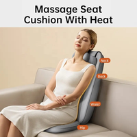 Coussin de massage électrique Shiatsu 3D chauffant pour le dos, la taille et le cou, idéal pour la maison, le bureau, la voiture et la marche