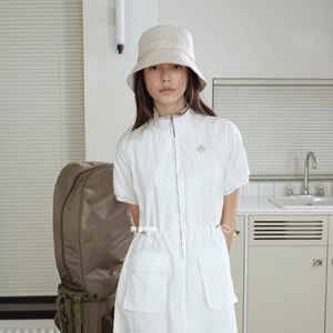 Mũ mặt trời Golf-Mũ ngư dân 2025 nữ | UV50 + lá chắn vải Polyester mềm thiết kế phù hợp | Logo tùy chỉnh màu trắng có sẵn - Product Image 1