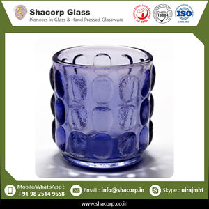 Pot de bougie en verre rose, modèle Unique, indien, vente d'usine, - Product Image 5