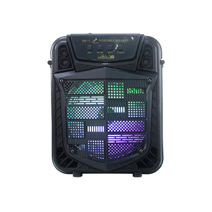 Enceinte de fête portable DJ NB-11B de 6,5 pouces avec panneau frontal coloré et ceinture - Product Image 1