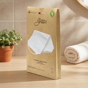 T.Taio Spugna Verde Elastica a Forma di Fiore per Esfoliazione Corpo, per Adulti e Bambini - Product Image 3