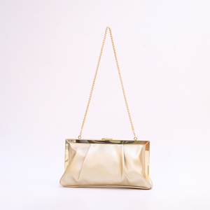 高品质复古风格女式<span class=keywords><strong>PU</strong></span>离合器晚装包，时尚褶皱质感派对新款时尚配饰 - Product Image 1