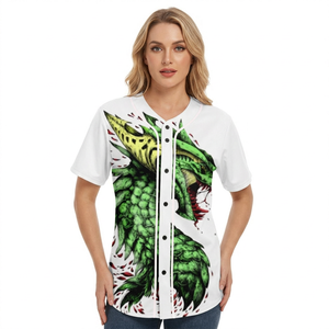 Maillot de baseball unisexe à col en V, manches courtes, en polyester respirant, imprimé intégral, vêtement de sport, maillot de softball, tissu sergé, chemise personnalisée - Product Image 1