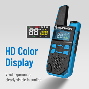 QUANSHENG TG-FR1 Two Sets FCC CE Two Way <strong>Radio</strong> FRS PMR446 Practical Knob License Free Walkie Talkie - Product Image 3