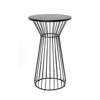 Tables de Bar hautes en bois de Style industriel, utilisation intérieure et extérieure avec cadre métallique
