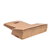 Porte-gobelets personnalisés bon marché à emporter, porte-gobelets jetables en kraft pour boissons chaudes, thé, café, porte-gobelets en papier avec poignée