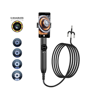 Cámara Industrial HD con Cable Rígido, 8 Luces LED, Impermeable, para Inspección de Teléfonos iOS y Android, Endoscopio Industrial Bidireccional - Product Image 1