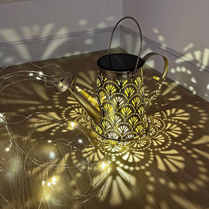 Linterna de metal <span class=keywords><strong>solar</strong></span> colgante tarro de albañil luz paisaje decoración patio Luces De Jardin Lumieres Luzes Jardim lámpara de césped - Product Image 6