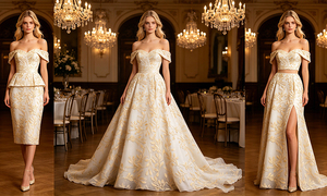 Tela <span class=keywords><strong>de</strong></span> Tul Transparente con Lentejuelas y Bordado <span class=keywords><strong>de</strong></span> Hojas Doradas <span class=keywords><strong>de</strong></span> Lujo para Vestido <span class=keywords><strong>de</strong></span> <span class=keywords><strong>Novia</strong></span> o <span class=keywords><strong>de</strong></span> Noche, Venta Directa <span class=keywords><strong>de</strong></span> Fábrica, Personalizable - Product Image 5