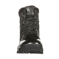 Bottes tactiques noires en cuir véritable, bottes d'extérieur pour ranger tactiques